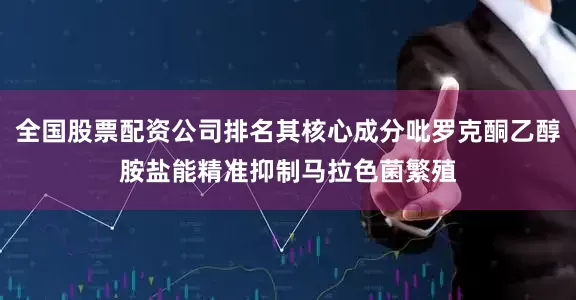 全国股票配资公司排名其核心成分吡罗克酮乙醇胺盐能精准抑制马拉色菌繁殖